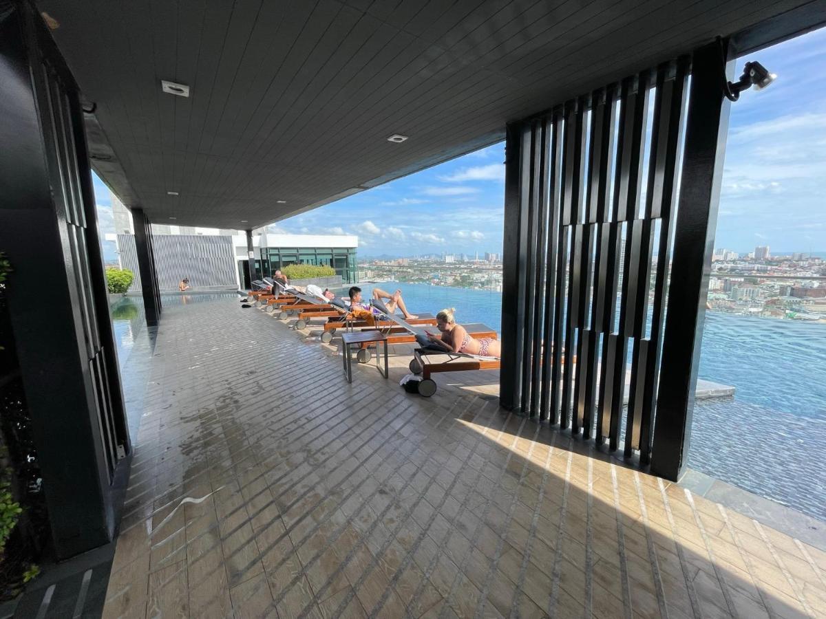 Best Location Condo With Swimming Pool, Gym, Sauna, Washing Mashine, Fast Internet In Central Of パッタヤー エクステリア 写真
